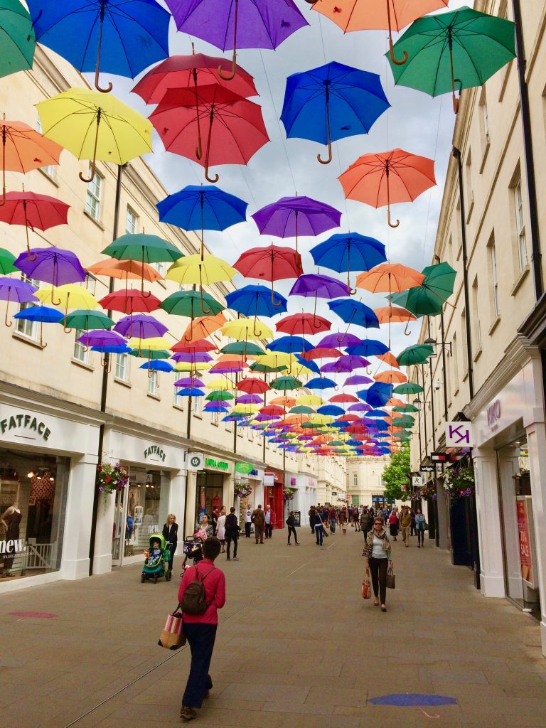 Fußgängerzone in Bath / England